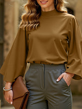 Women's stand collar casual shirt